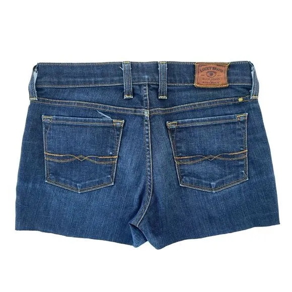 Lucky‎ Brand Cutoff Stretch Denim Jean Shorts Size 2/26 - Image 2