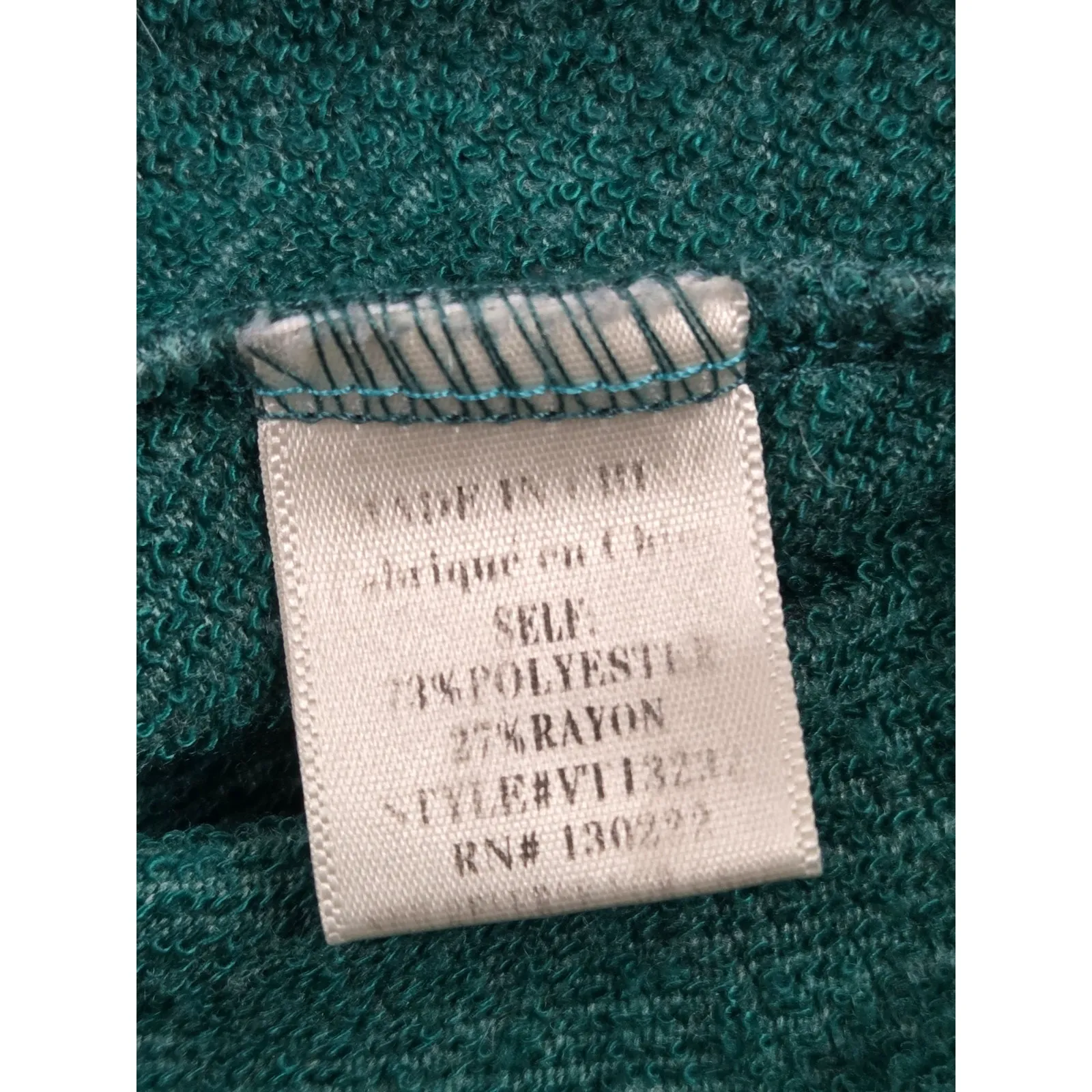 Very J Green Tunic Lace Up Hoodie Sweatshirt Size Small Super Soft - Image 3