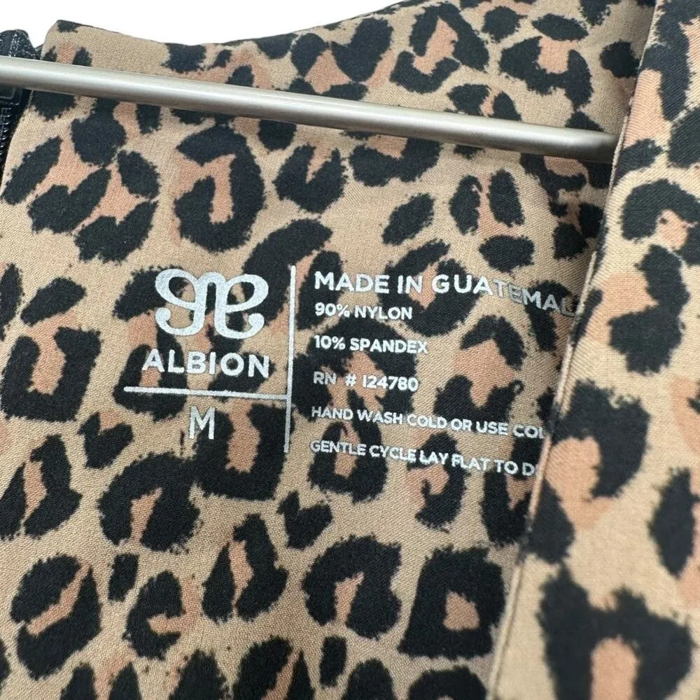 Albion Fit Cheetah/Leopard Tank Romper Size Medium - Image 7
