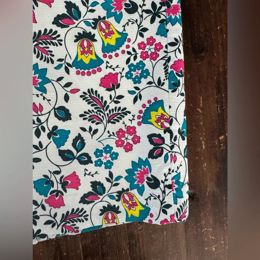 Boden Floral Pencil Skirt in Ivory Exotic Garden White Size 6 - Image 6