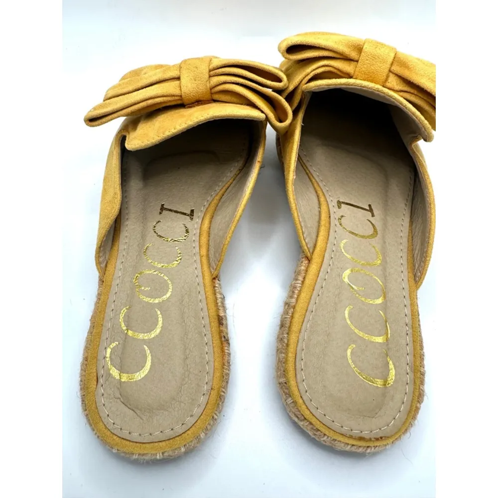 Ссоссі mustard yellow bow Mules Size 5.5 - Image 7