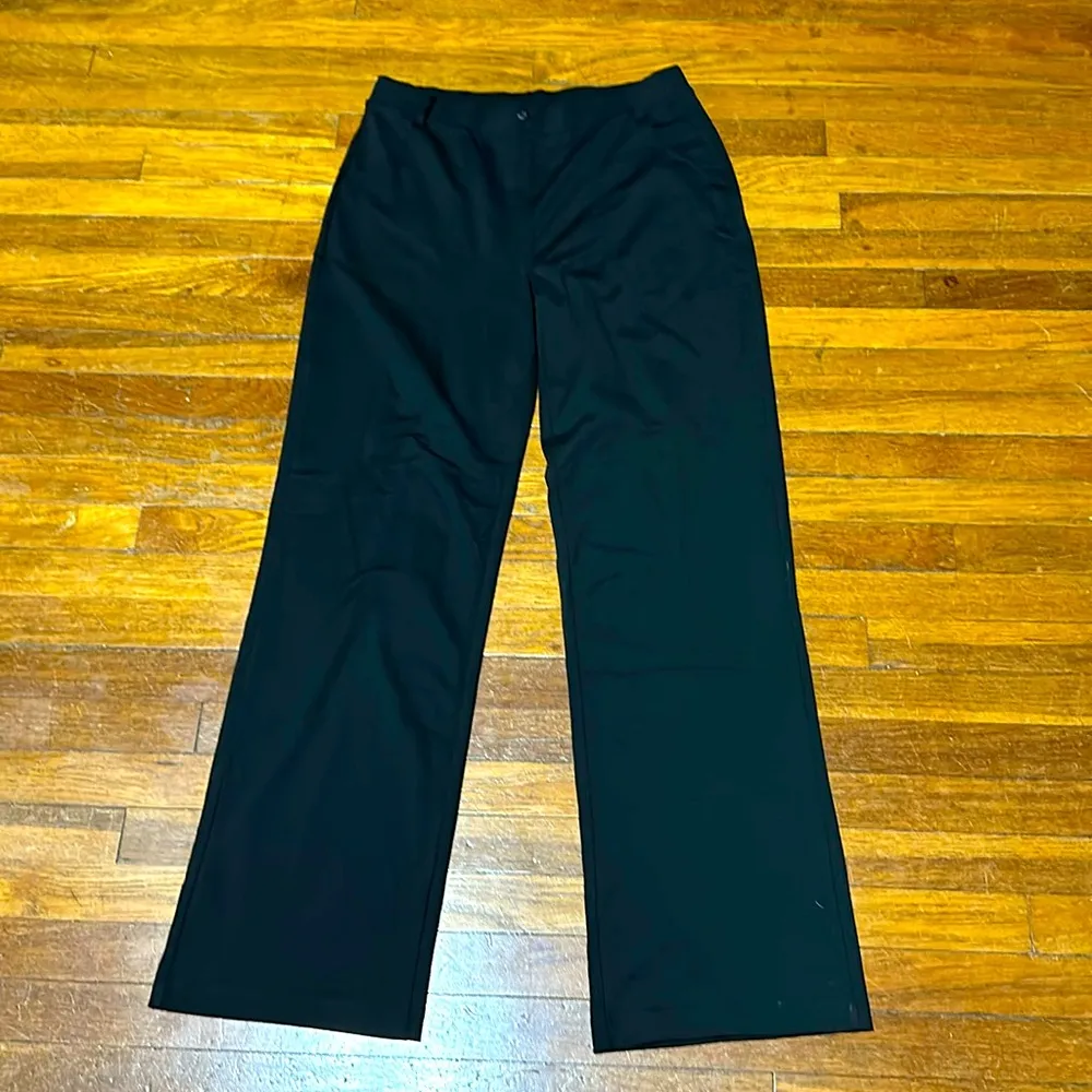 Yogipace Women’s Yoga Style Dress Pants, Straight Leg, Large Black - Image 2