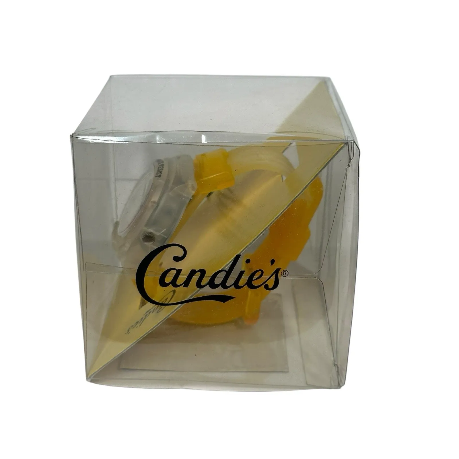 Womens Candies Yellow Orange Jelly Strap Water Resistant Watch NEW - Image 5