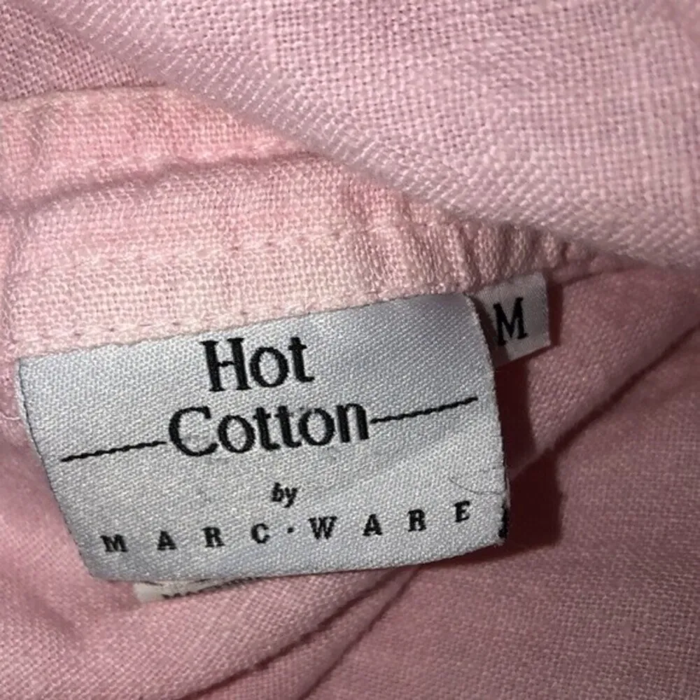 Hot Cotton size medium pink linen top - Image 4