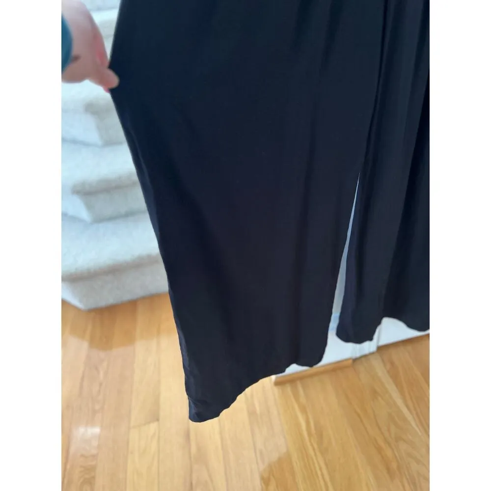 Morgan Carper Anthropologie Black Wide Leg Embroidered Tribal Jumpsuit Size 8 - Image 6