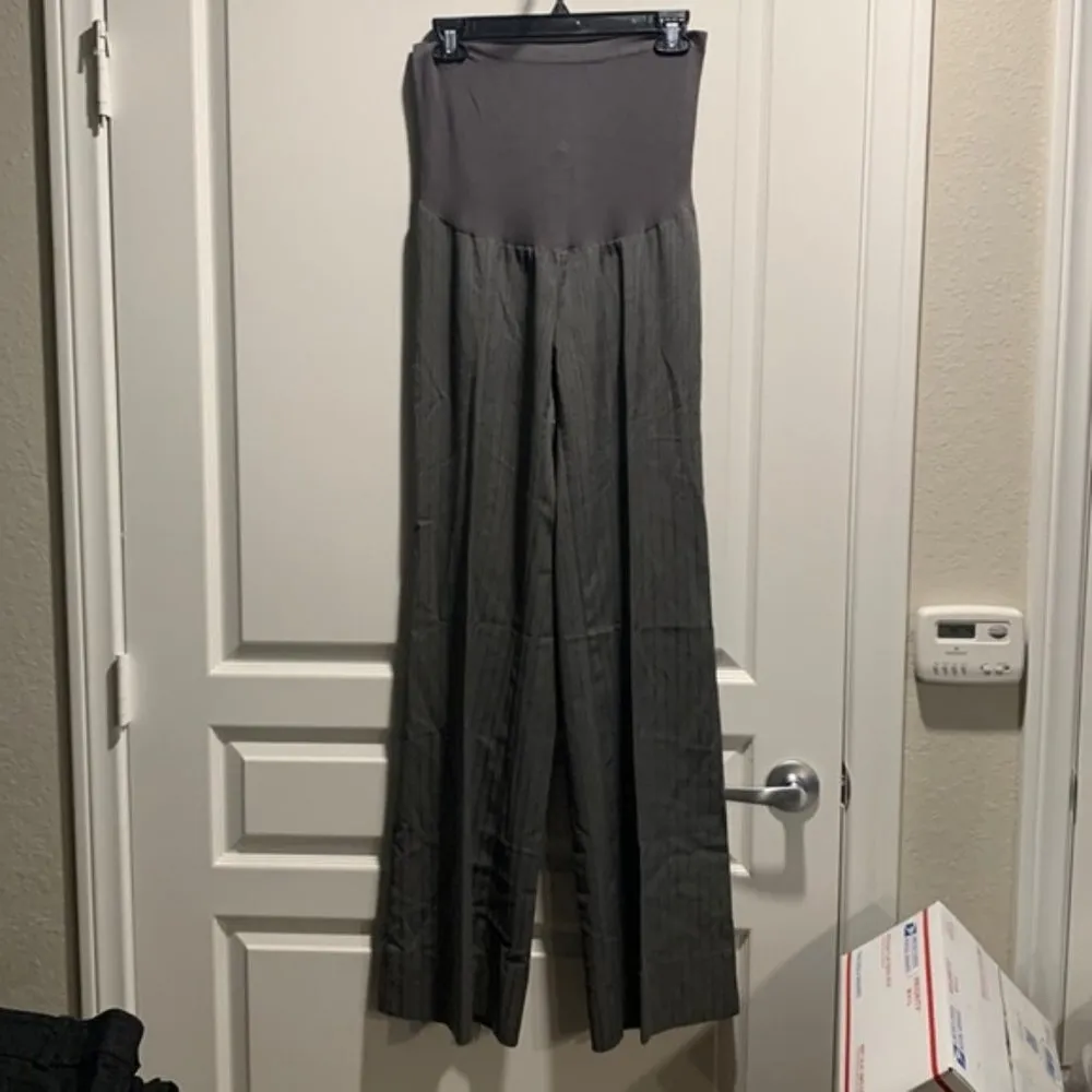 Motherhood Maternity Pregnancy Gray Trouser Pants Size Med GUC #4732 - Image 2