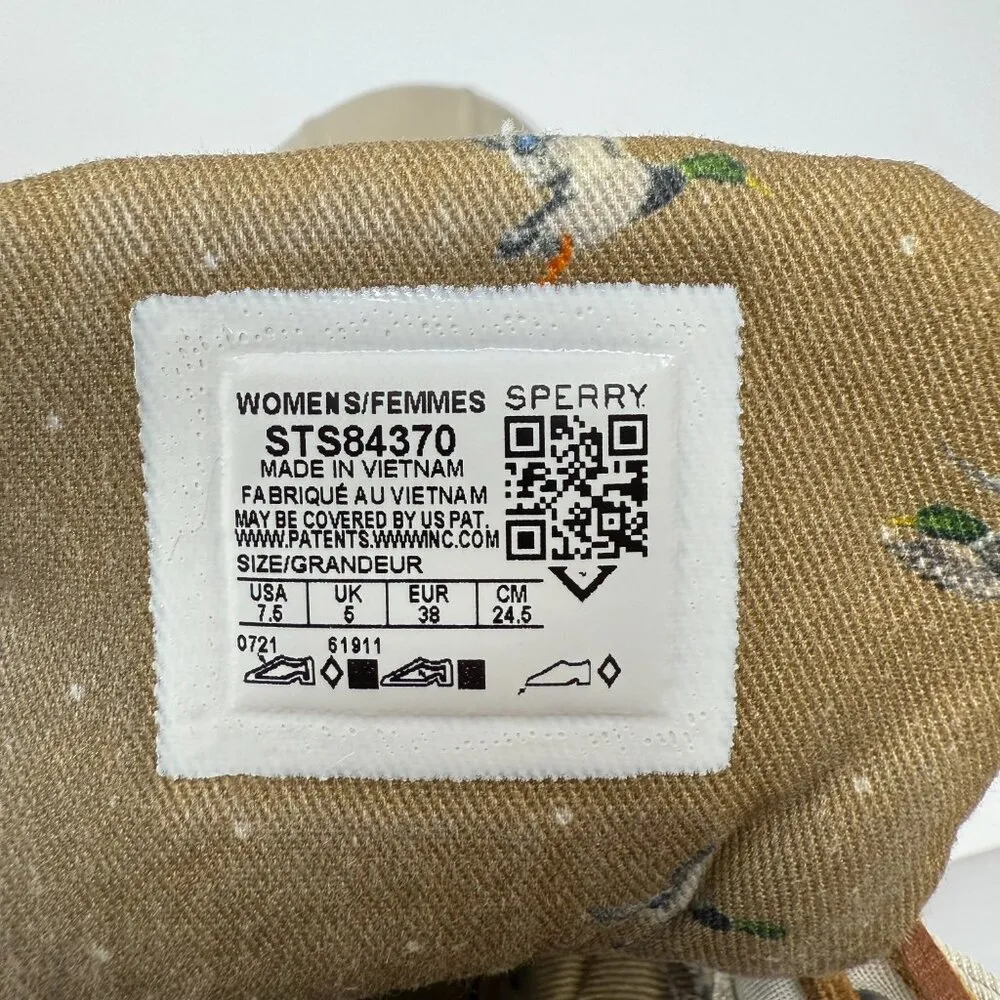 Sperry Saltwater Duck Boot Women's 7.5 Tan Quilted Outdoor Waterproof Minimalist - Image 14