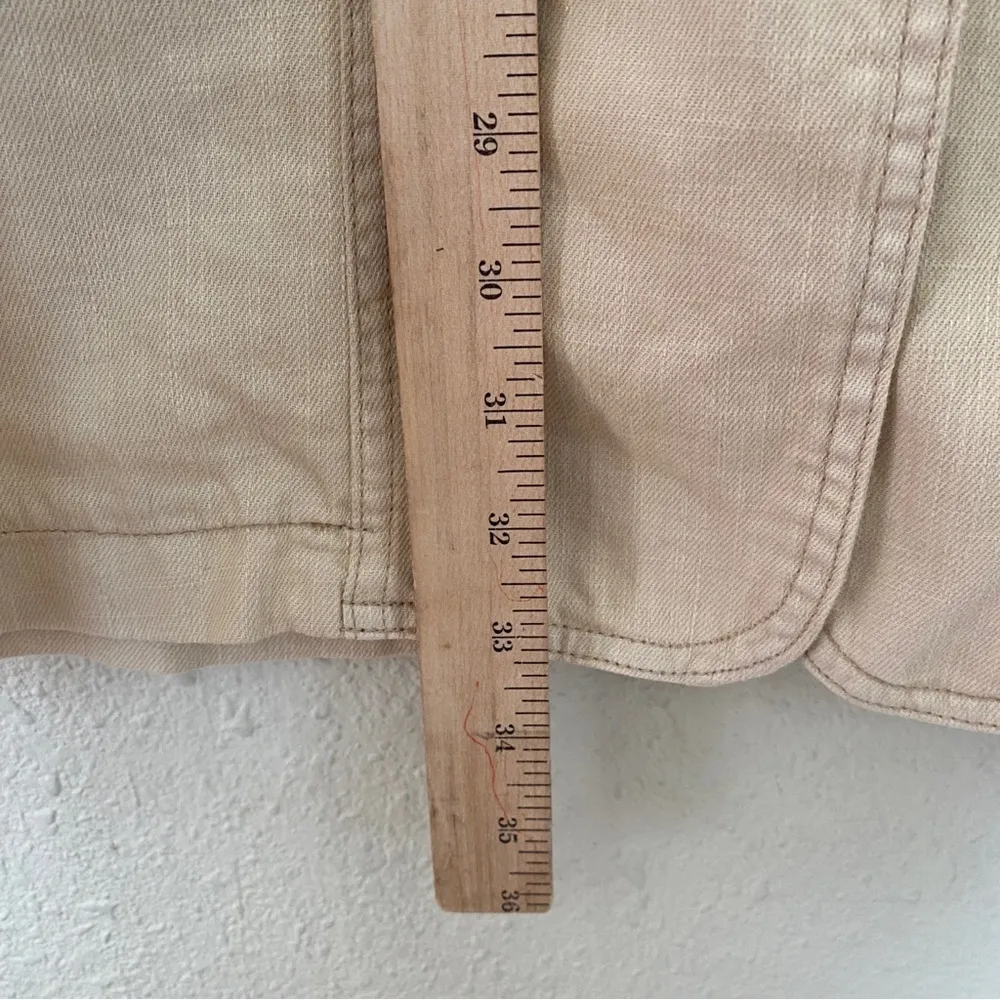 Pilcro Anthropologie Cotton Linen blend Relaxed Summer Blazer Jacket oversized L - Image 11