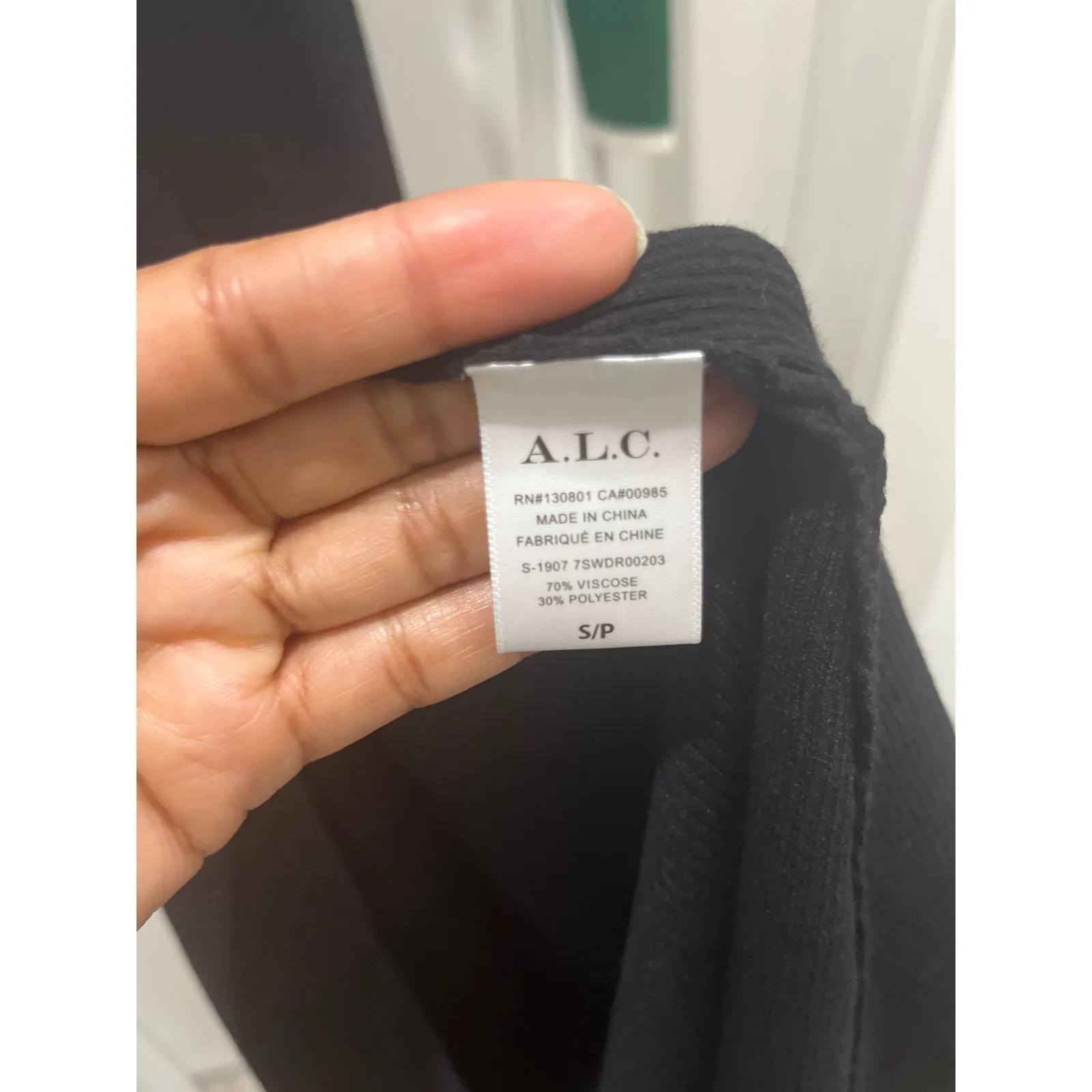 A.L.C Long Sleeve Color Block Cut Out Midi Dress Sz S - Image 6