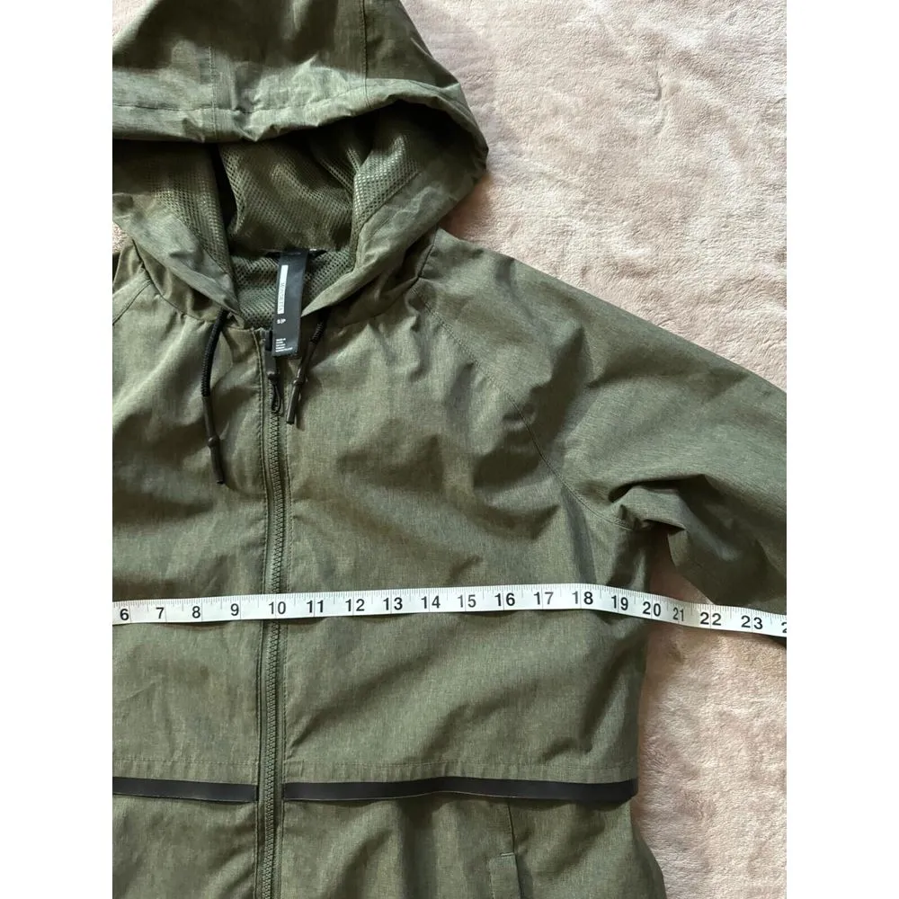 MONDETTA Women Green Full Zip‎ Up Hoodie Tunic Windbreaker Size Small - Image 5