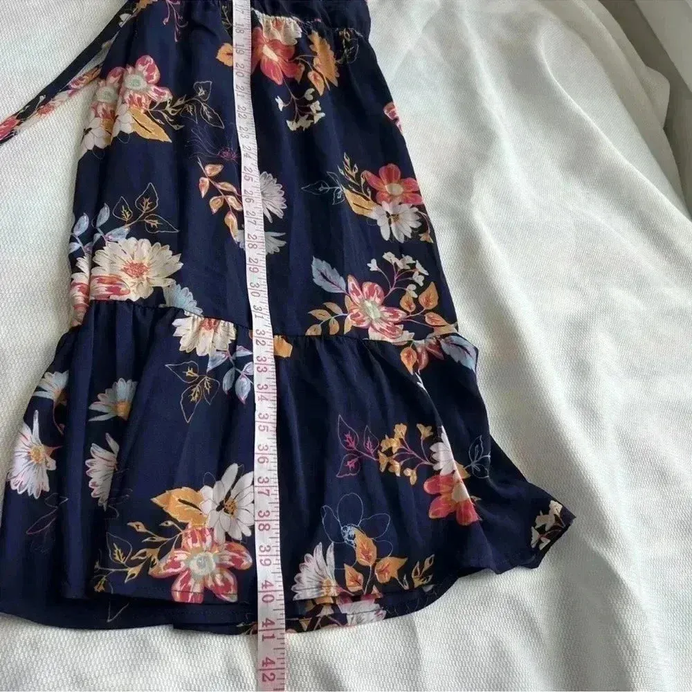 Skies Are Blue Curvy Sleeveless Maxi Dress Plus Sz 2x VNeck Blue Floral - Image 9