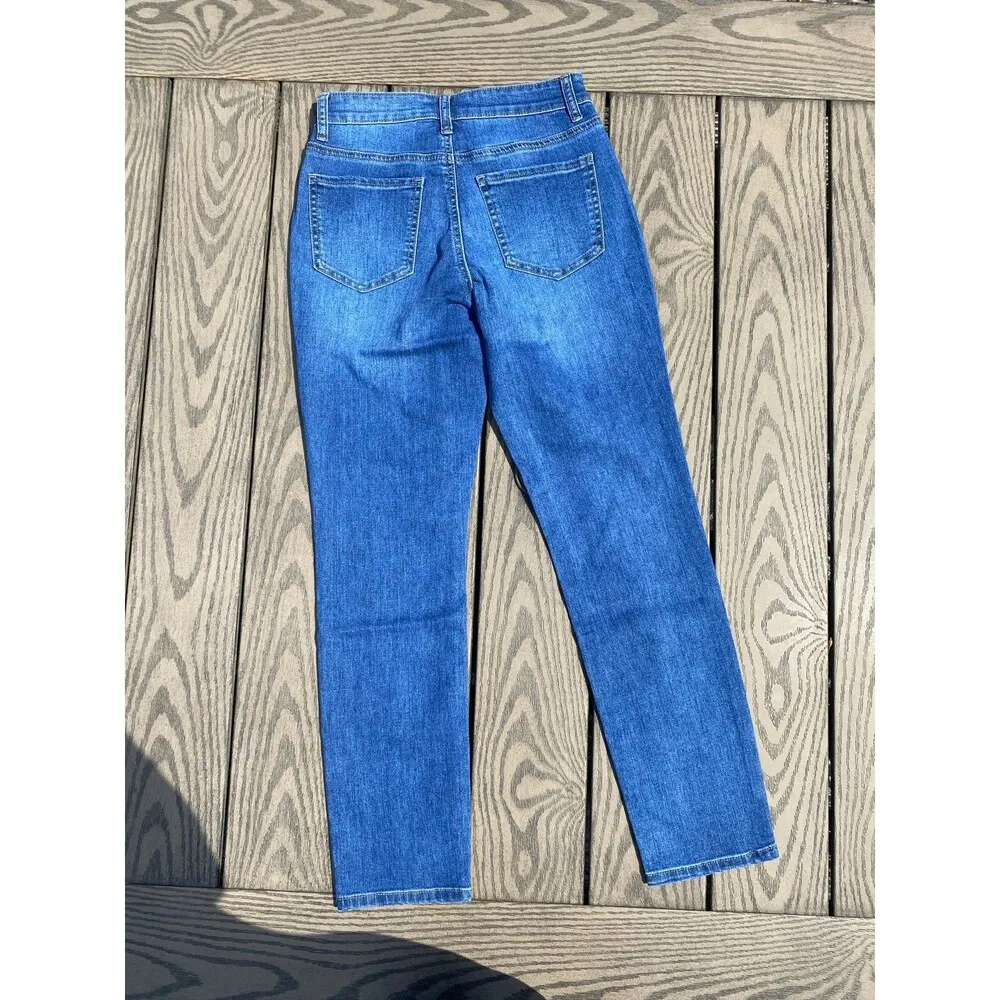 Boston Proper size 2/26 star print slim ankle jean - Image 5