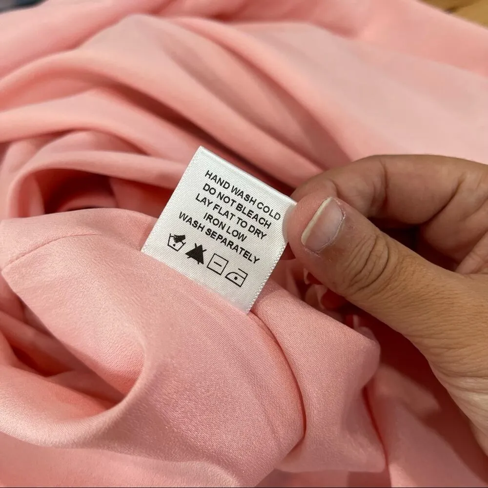 Lovers & Friends Rosalie Midi Dress Pink Tiered Ruffle XS - Image 5