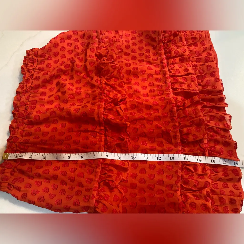 Tory Burch Vibrant Orange Mini Skirt - Image 7