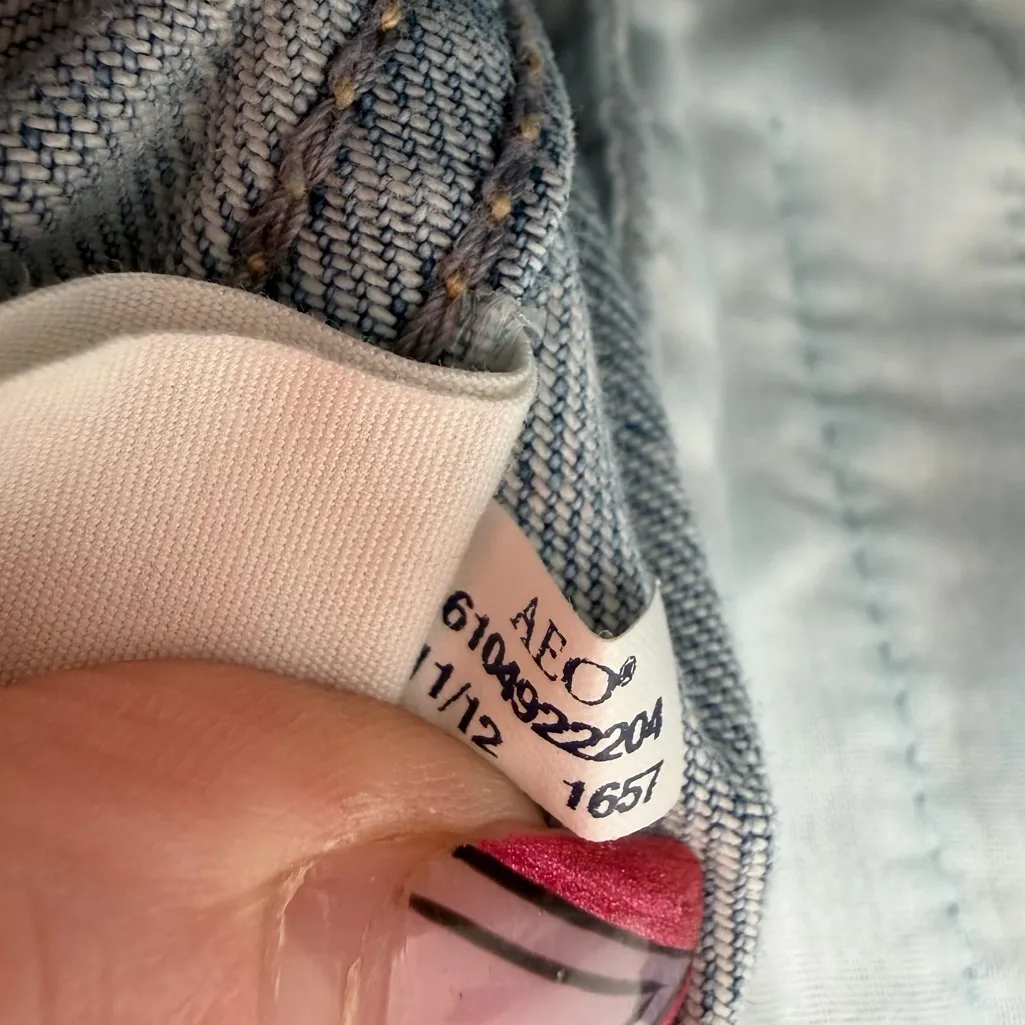 American eagle jean jacket small - Image 5