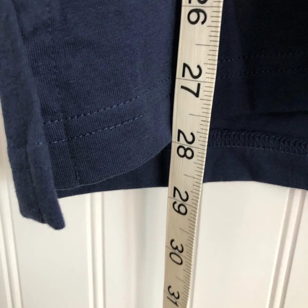 Ivory Ella Long Sleeve T Shirt Navy Hoodie Sz S - Image 10