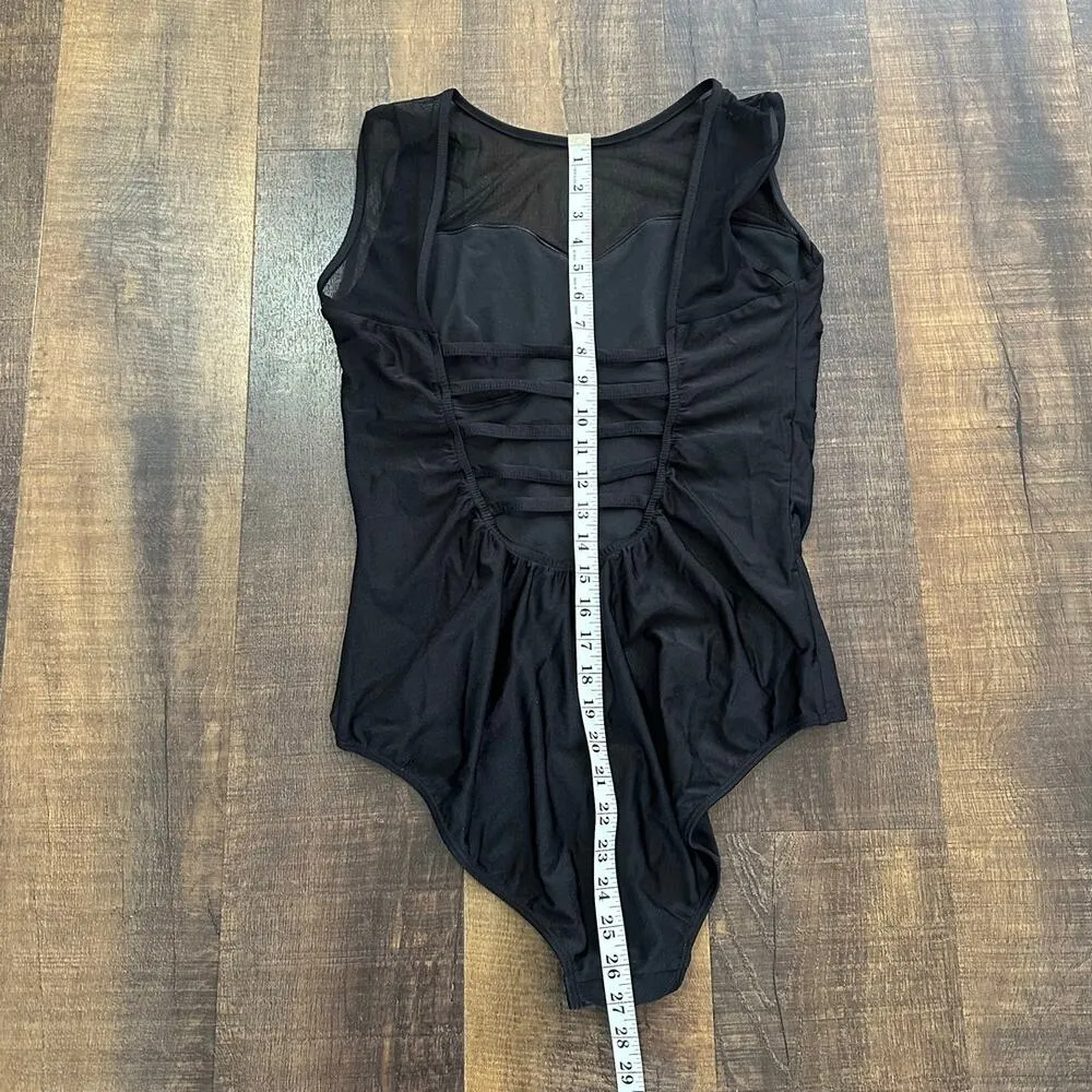 Albion Fit Black The Maria One-Piece Swimsuit Size XL - Image 6