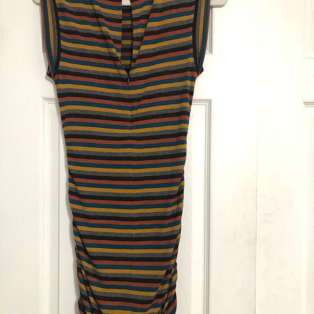 Ramy Brook NY Darinda bodycon jersey striped dress women’s size XS‎ cap sleeve - Image 7