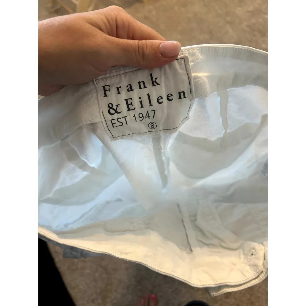 Frank and Eileen Jameson Utility Jogger White Linen Size 8 - Image 6