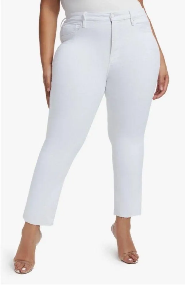 Good American Good Legs Straight Leg Jeans White 22 - Image 2