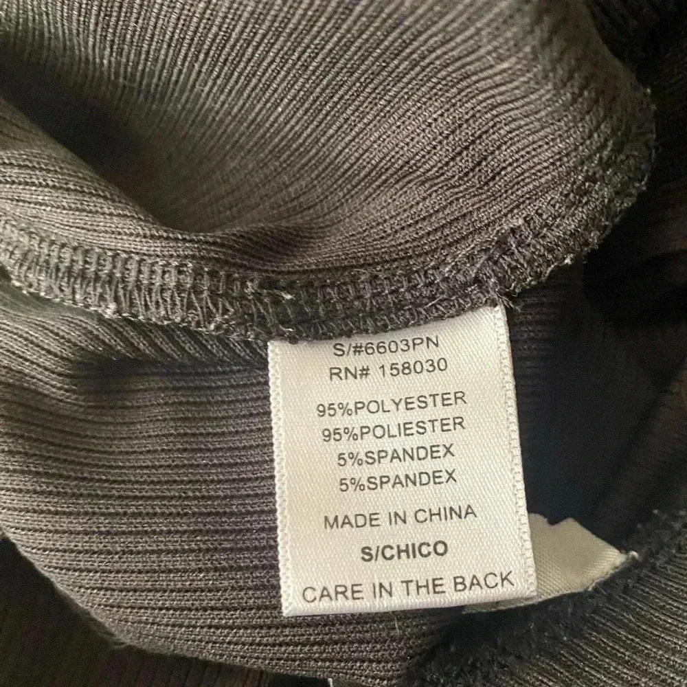 💥Love Tree Black Ribbed Flare Leggings S - Image 7