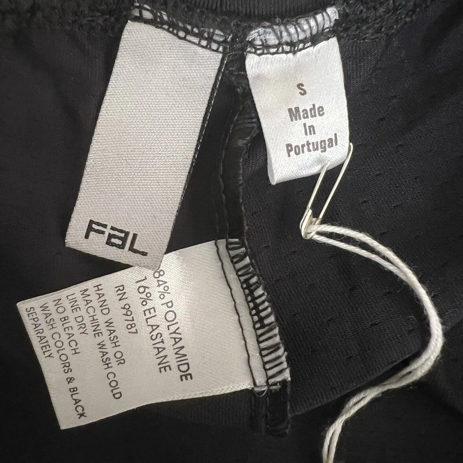 FAL Jeffrey Grubb Black Wide Leg Pull‎ On Pant Size Small New - Image 8