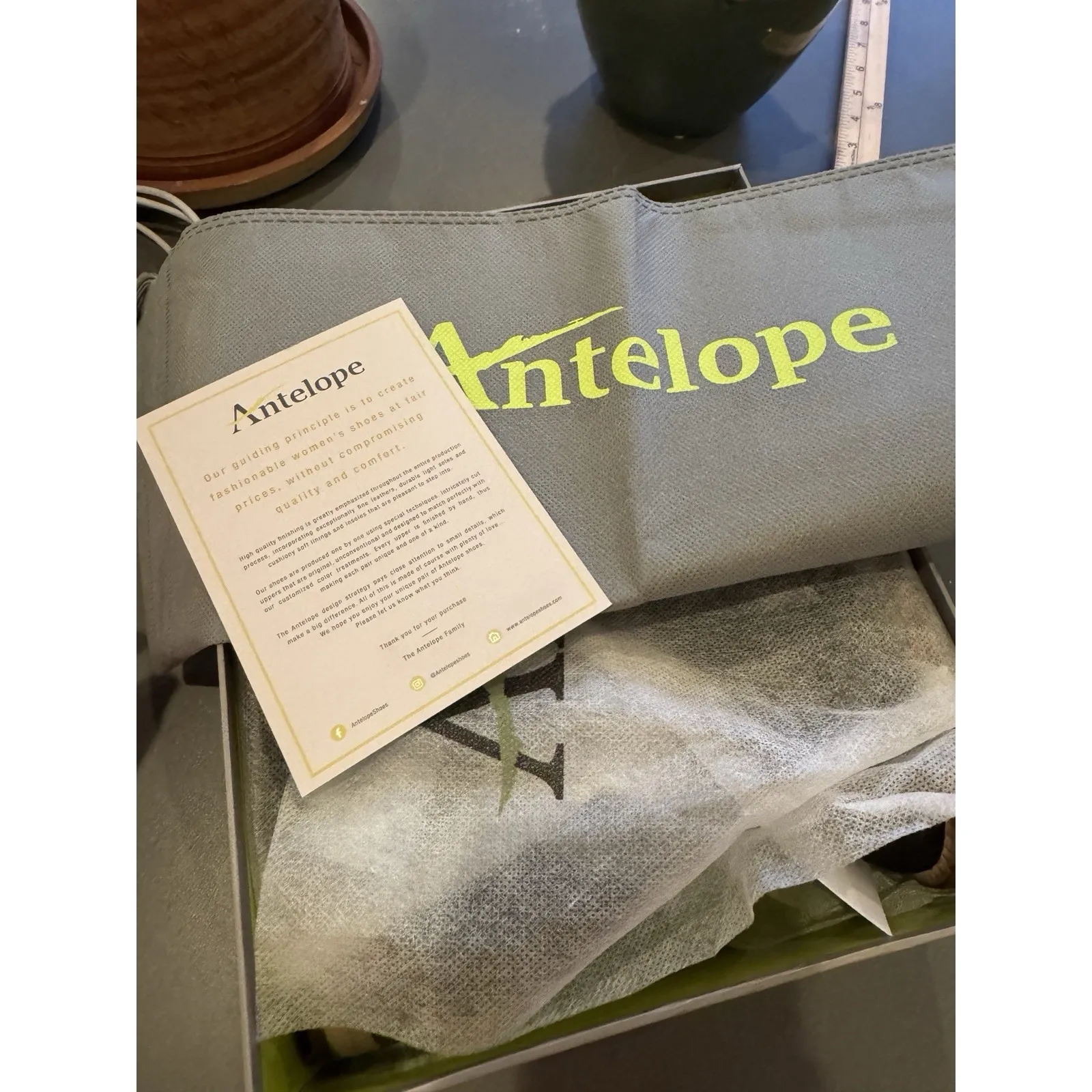 Antelope  Laran Leather Buckled Ankle Boots US 8-8.5 EU 40 Black Combo - Image 9