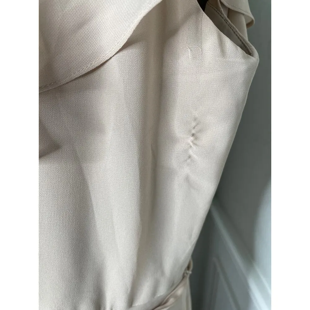 Morilee by Madeline Gardner Latte Taupe Long Gown Chiffon Dress Plus size Tan Size 10 - Image 9