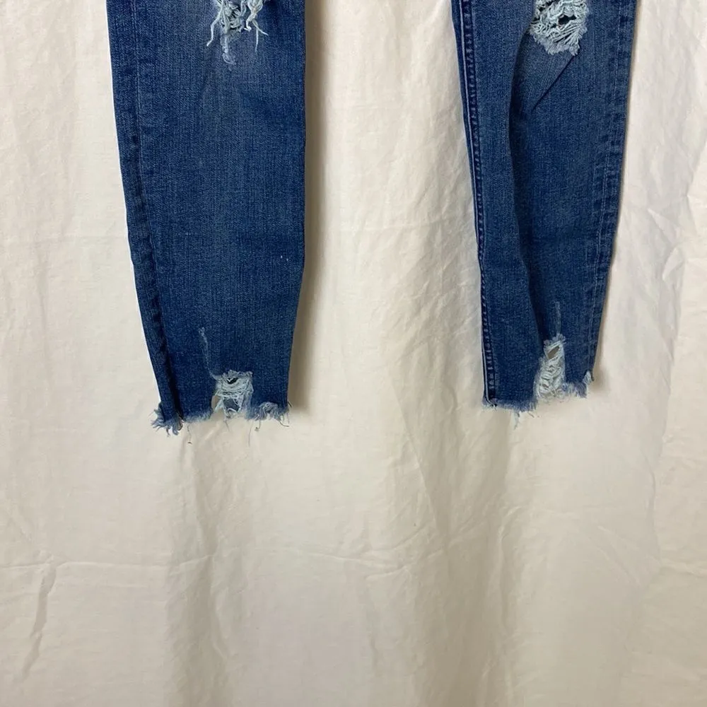 #114 EXPRESS ankle high rise jeans - Image 8