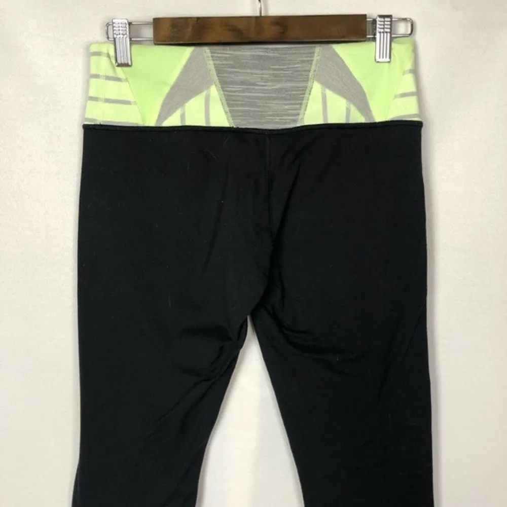 Lululemon Wunder Under Crop in Black & Quilt Spring 6 - Image 52