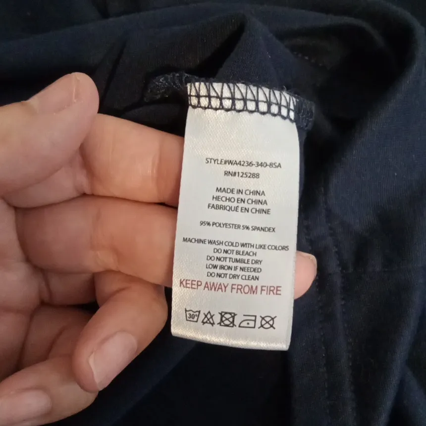 Life Is Good Dark Blue Pajama Set with White Trim Top N Bottom Size XL - Image 5