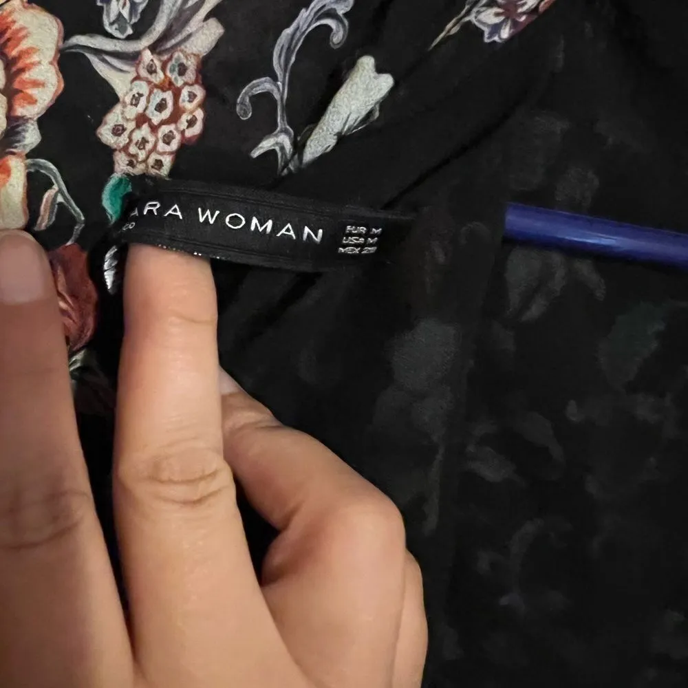 Zara floral midi dress M - Image 8