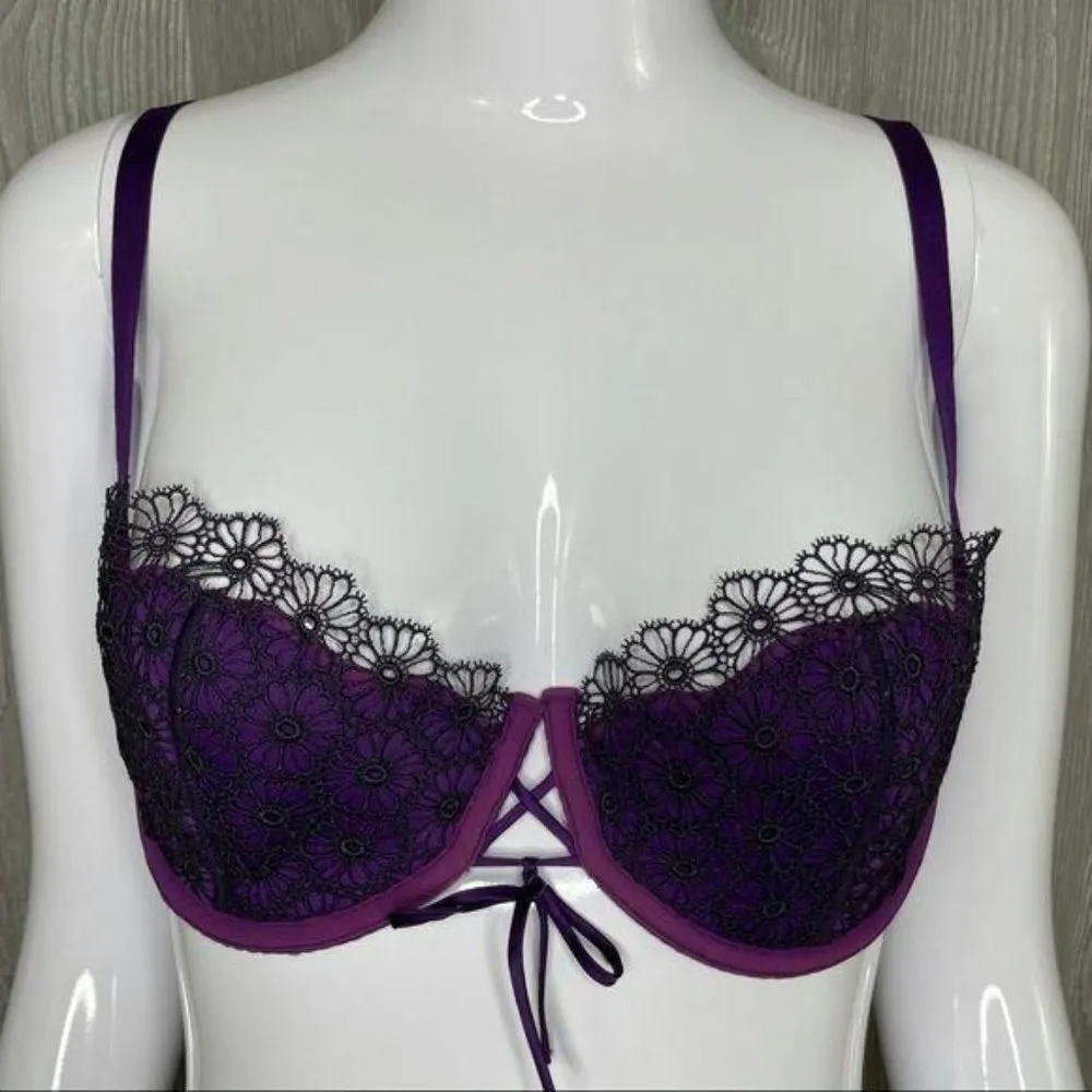 Victoria’s Secret push up without padding lace bra 36c - Image 2
