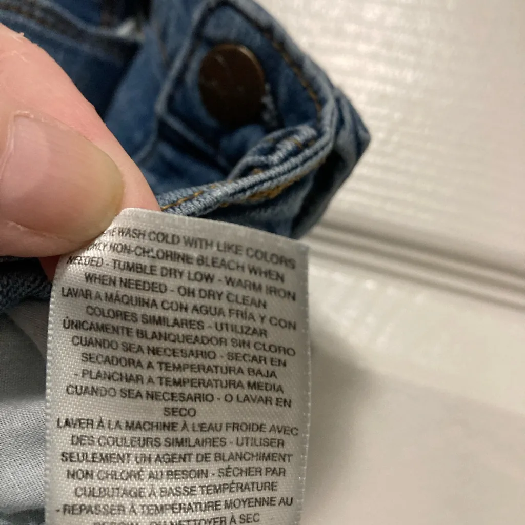 Jessica Simpson Light Wash Forever Skinny Crop Cuffed Denim Jeans - Image 5