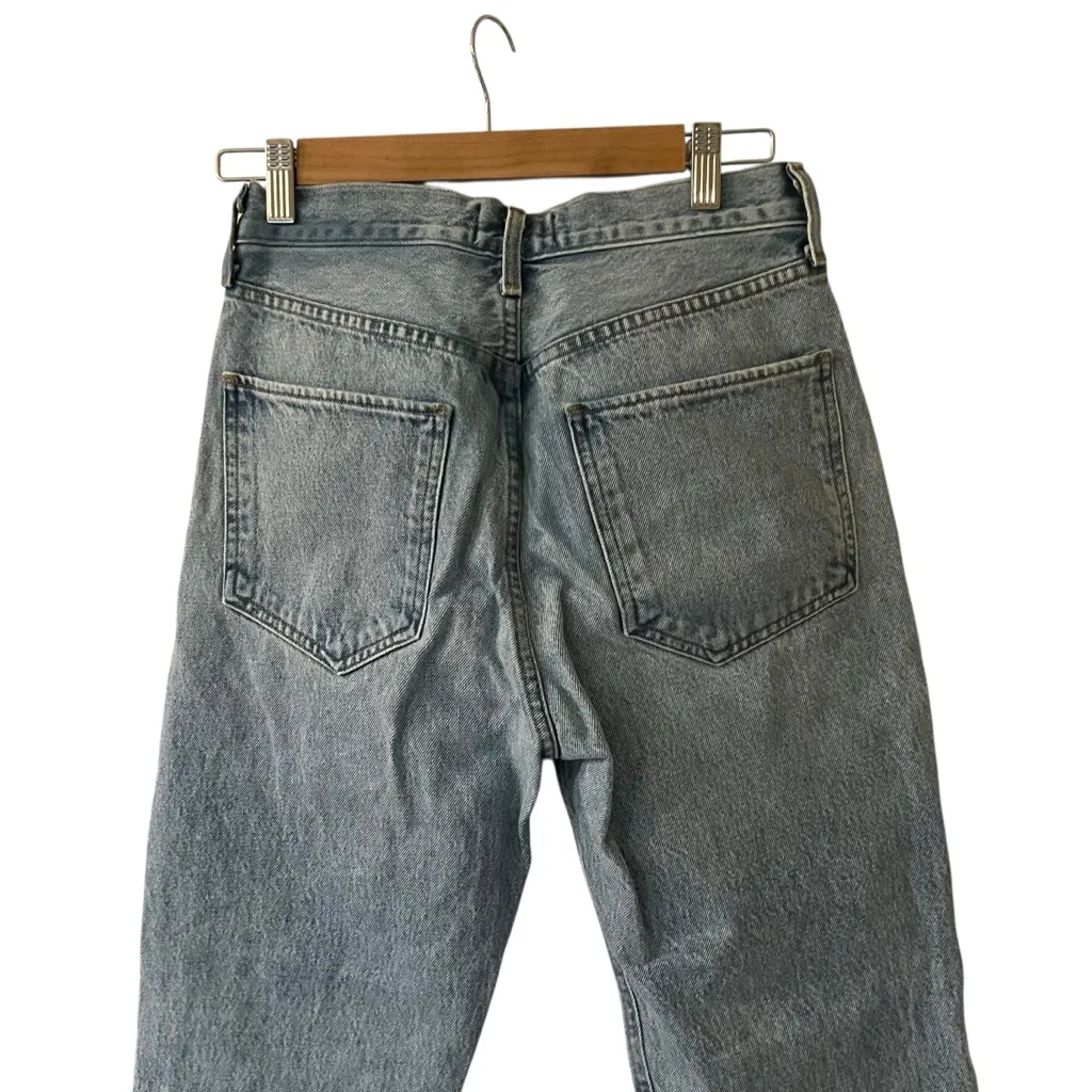 AGOLDE Riley High Rise Straight Crop in Zephyr Sz 26 - Image 9