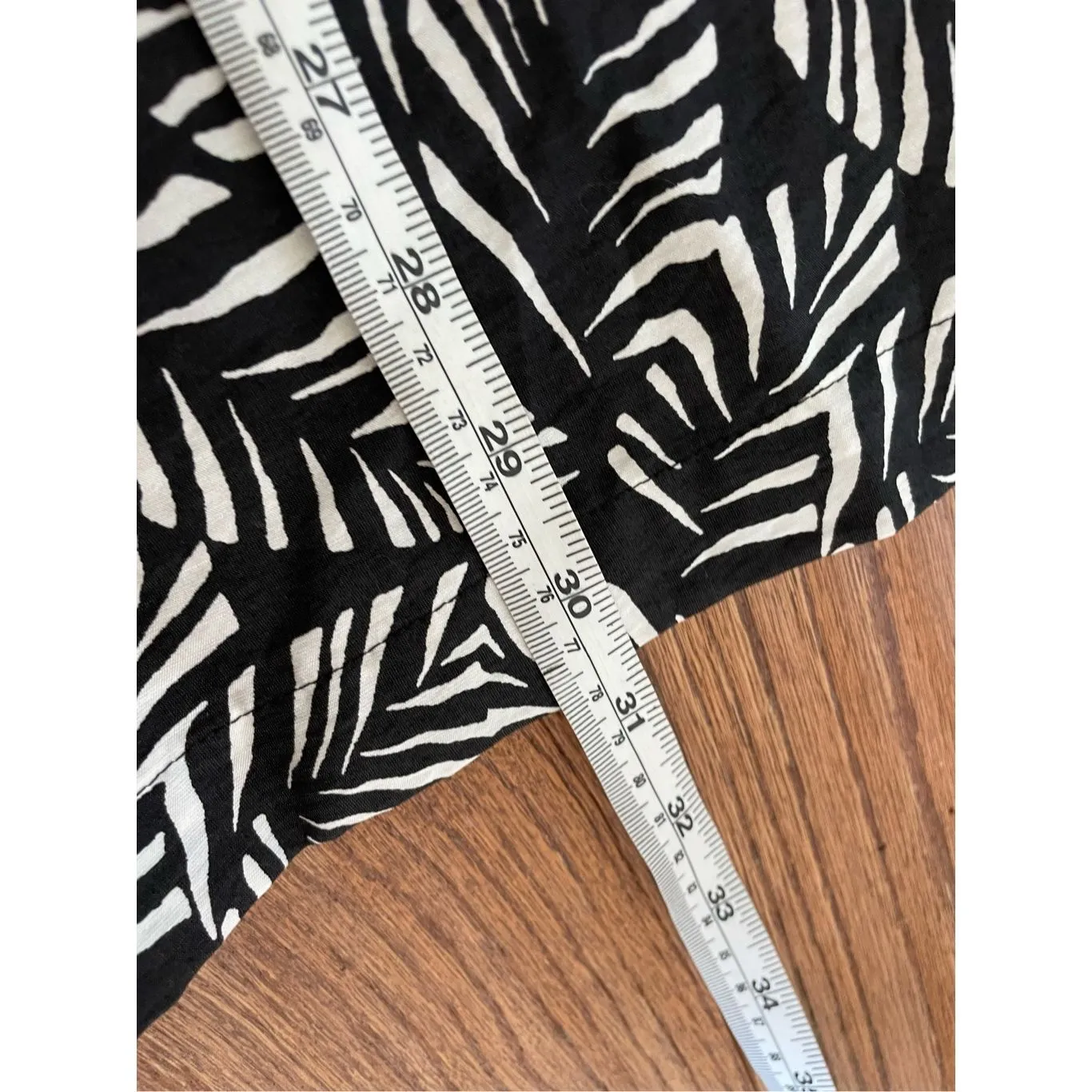 Loft tropical palm leaf black and white romper 2 - Image 11