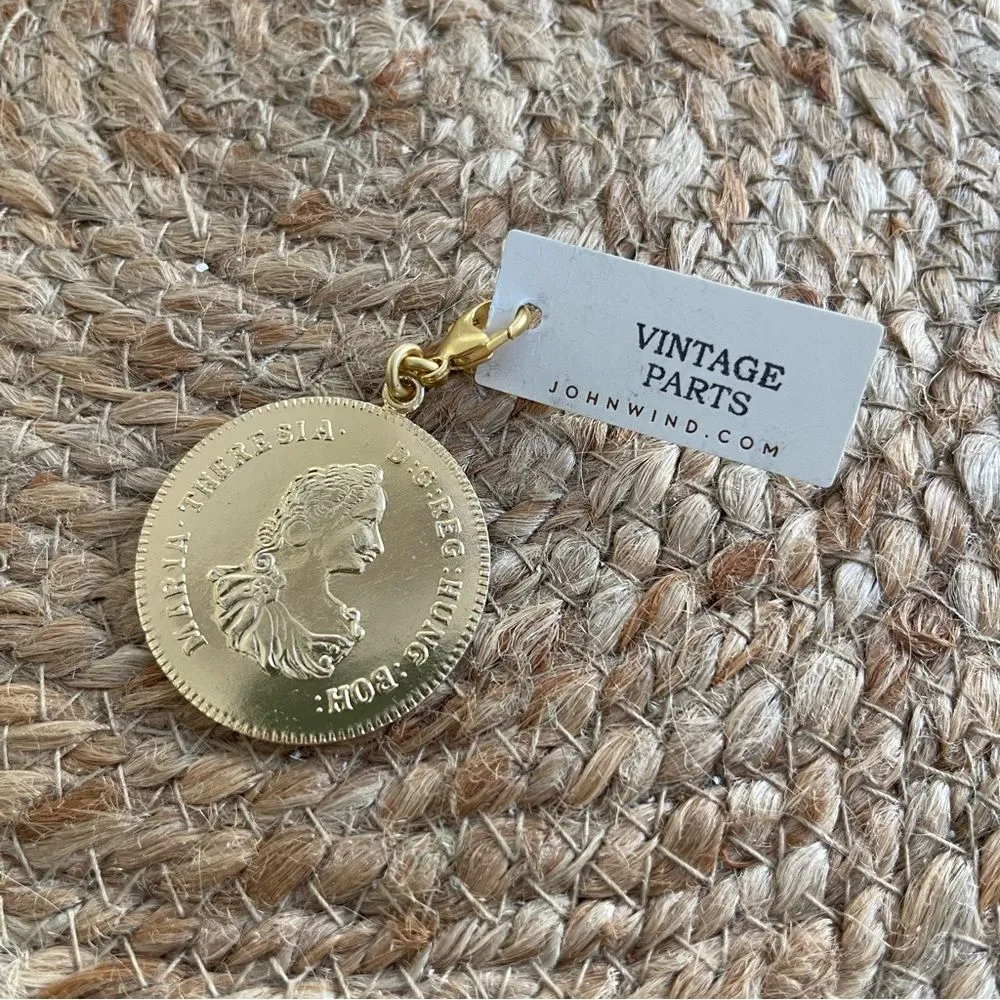 John Wind‎ Gold Medallion Coin Charm - Image 2