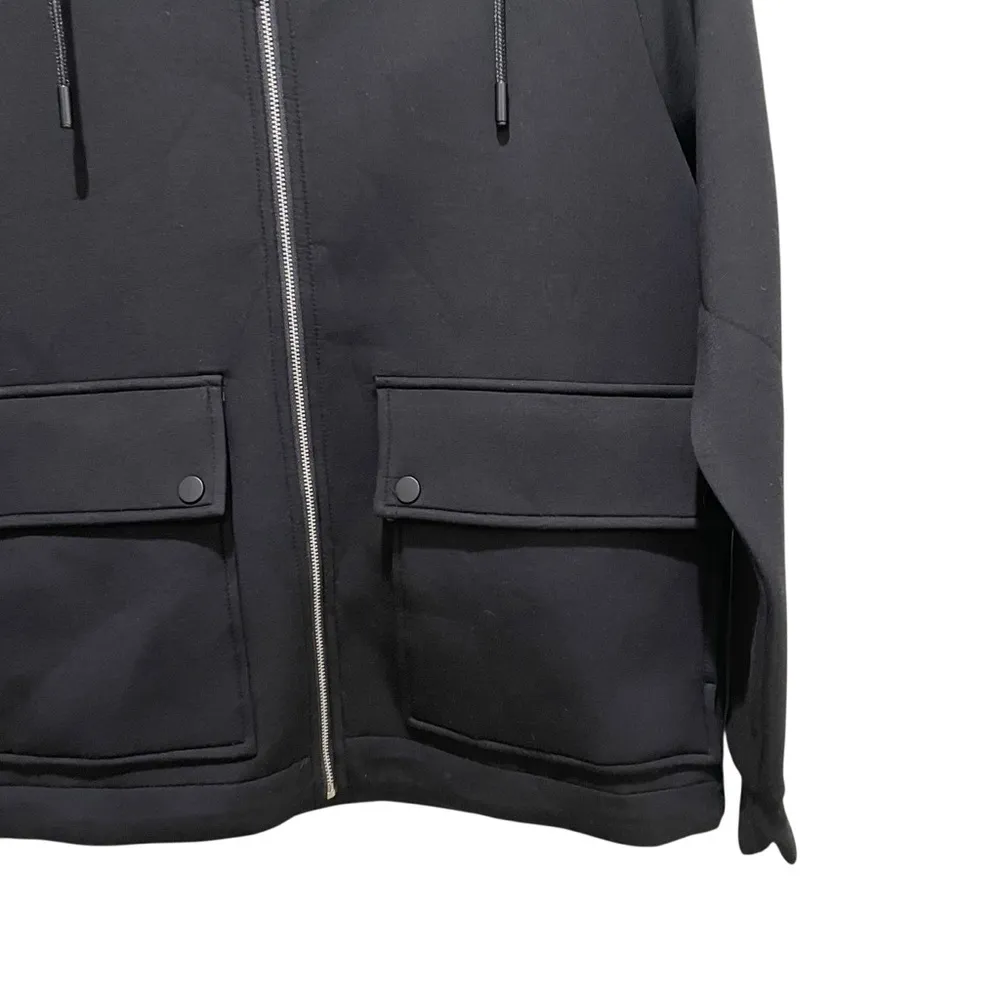 Tribal Scuba Knit Hooded Jacket Zip Up Black Women’s Size Small - Image 7