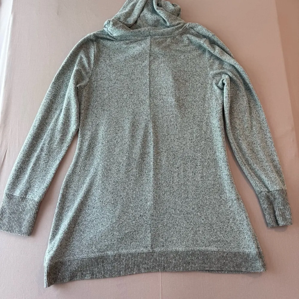 Maurice's Heathered Blue Lighweight Hooded Tunic Sweater - Image 6