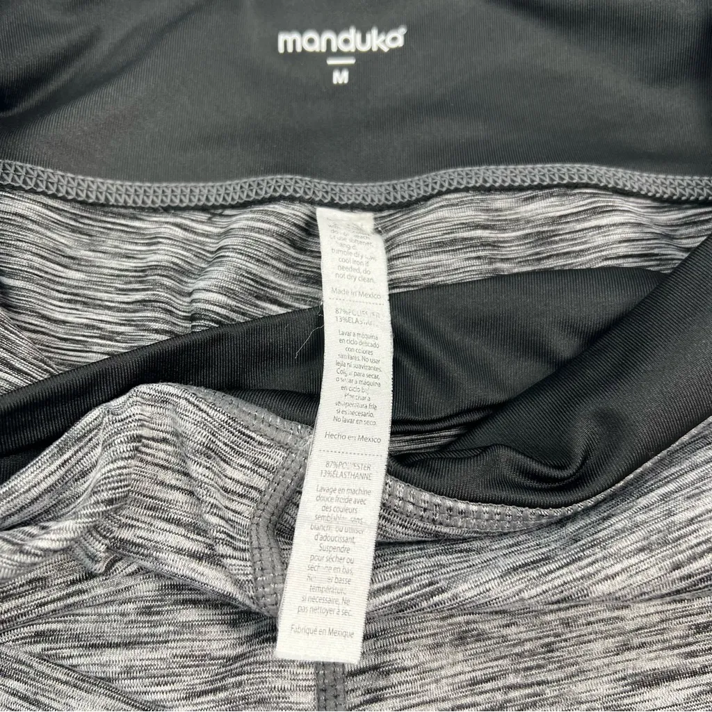 Mandela Gray and Black Leggings, Size: Medium - Image 7