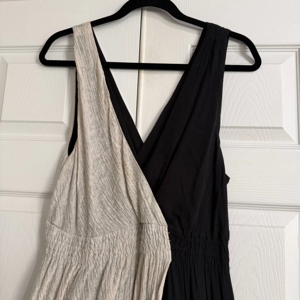 Anthropologie Maeve Elisabel two toned midi dress size medium faux wrap - Image 6