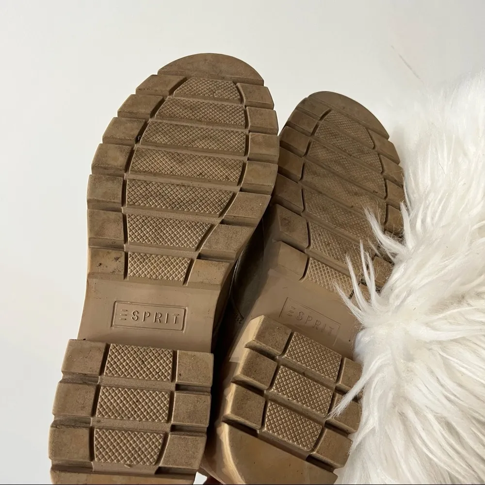 Esprit Ana Women's Sweater Knit Combat Boots sz 9 - Image 5