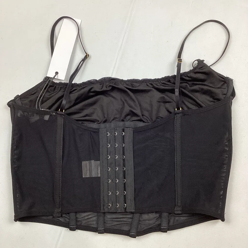 Tic Toc Black Corset Tank Top NEW! - Image 4