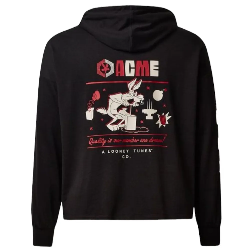 Warner Bros Looney Tunes Acme Cropped Hoodie - Image 2