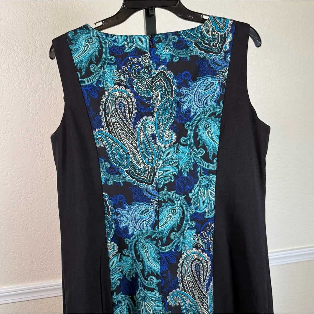 Sheath Dress Size 16 Career Work Office Geometric Retro Minimalist Business Chic - Image 8