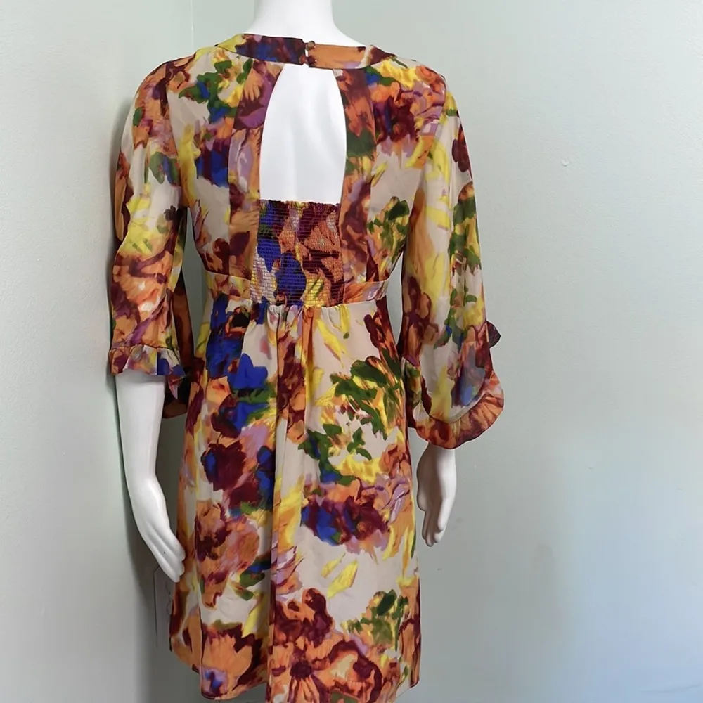 ANTHROPOLOGIE Maeve Delores Floral Silk Dress - Image 13
