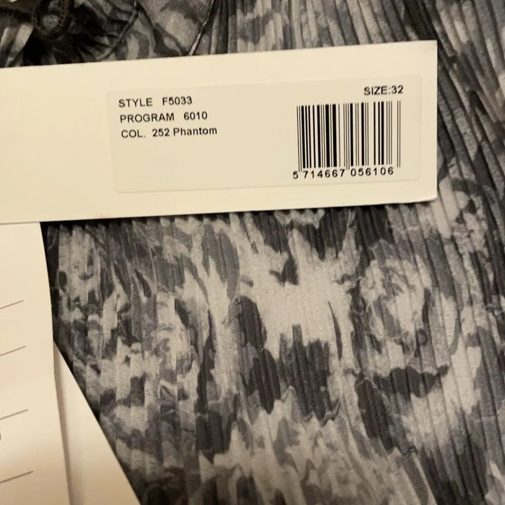 GANNI Floral-print plissé crepe de chine midi dress - Image 4