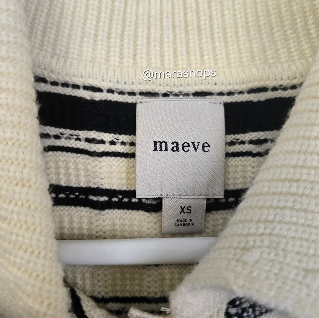 Maeve The Kinsley Collared Crop Cardigan Sweater - Image 6