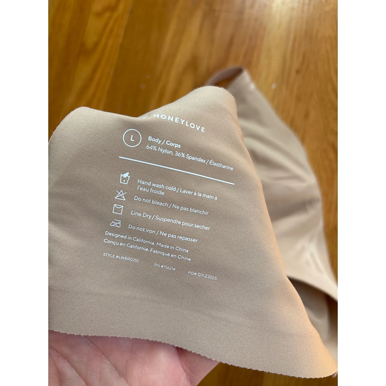 HoneyLove Sculpting Bra Light Beige Comfort Support Everyday Style L Tan Size L - Image 4