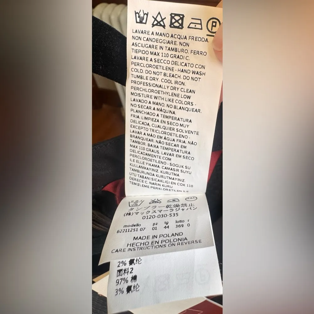 NWT Max Mara Studio Black Dress- Size 10 - Image 6